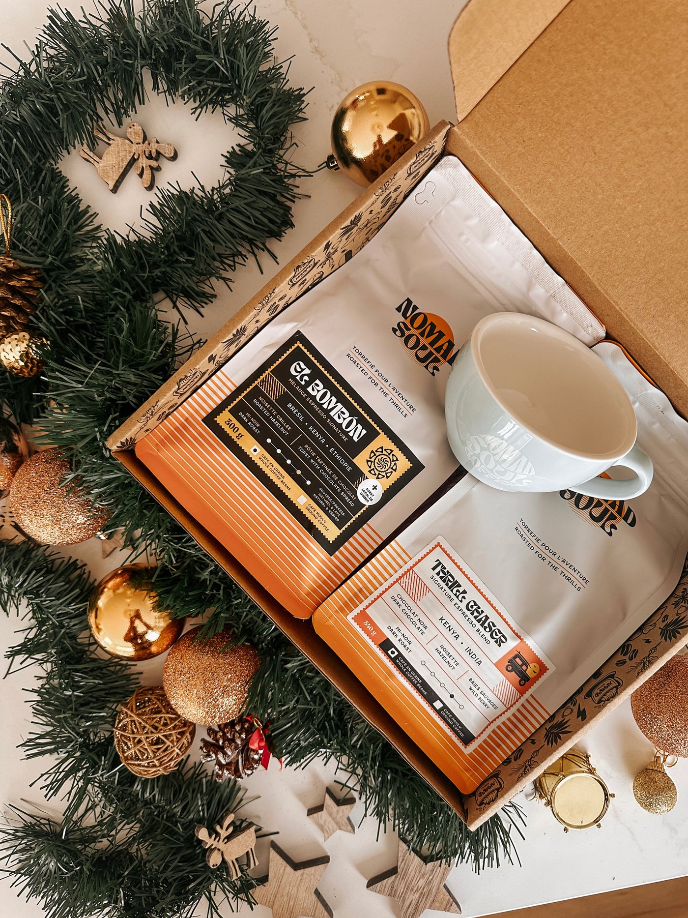 Boîte duo café avec tasse - Nomad Soul Coffee Co.