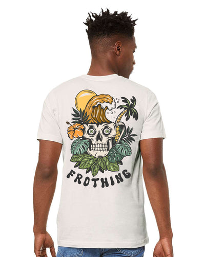 Frothing T-Shirt (Vintage White) - Nomad Soul Coffee Co.