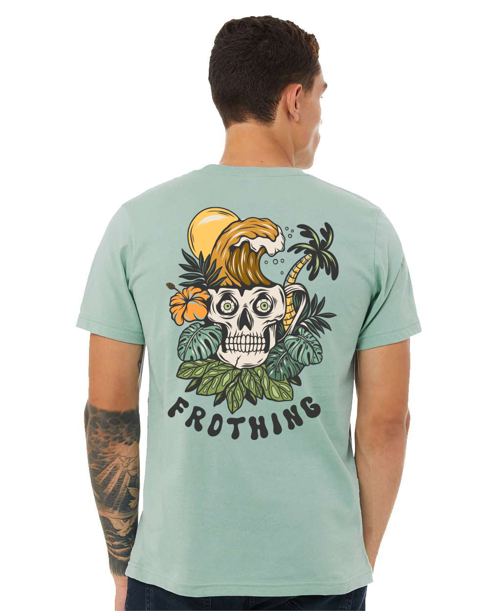 T-Shirt Frothing (Seafoam Turquoise) - Nomad Soul Coffee Co.