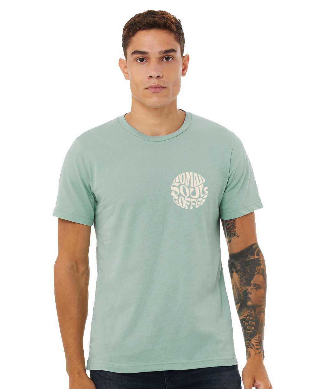 Frothing T-Shirt (Seafoam Turquoise) - Nomad Soul Coffee Co.