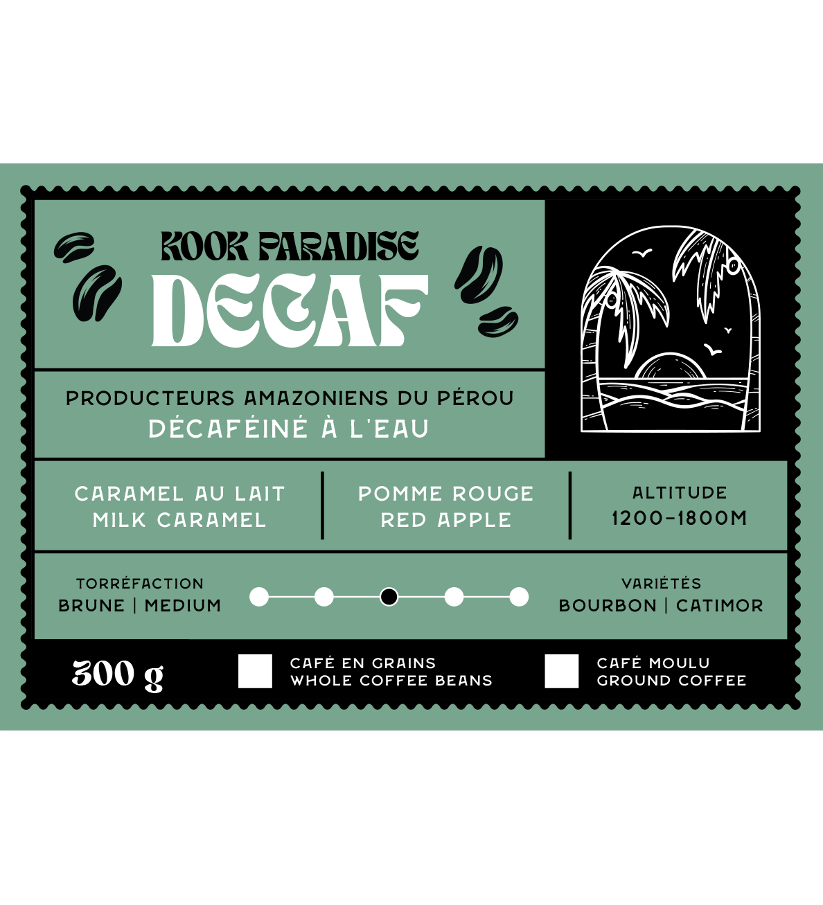 Eau suisse décaféinée - Kooks Paradise - Nomad Soul Coffee Co.