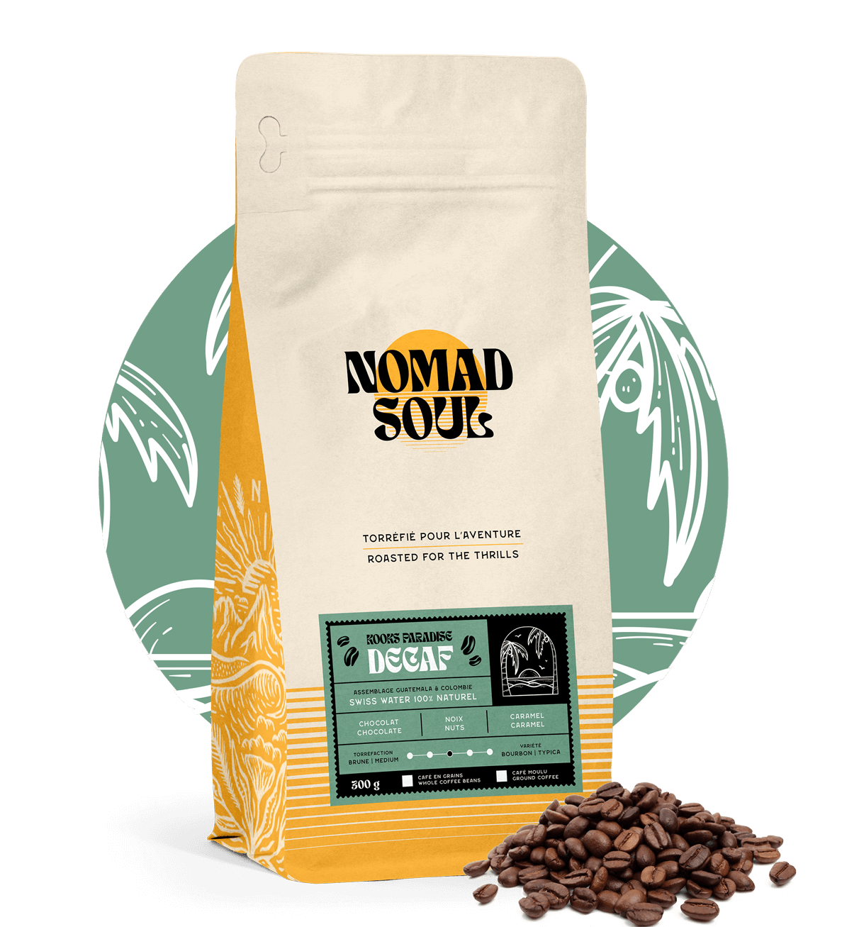 Eau suisse décaféinée - Kooks Paradise - Nomad Soul Coffee Co.
